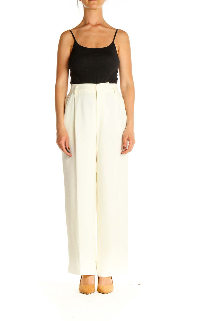 White Classic Trousers