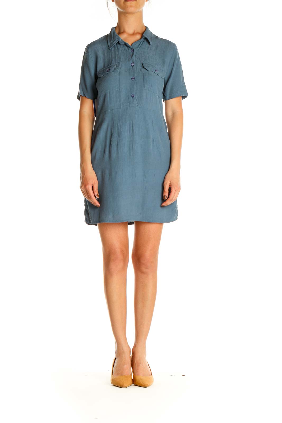 Blue Day Shift Dress