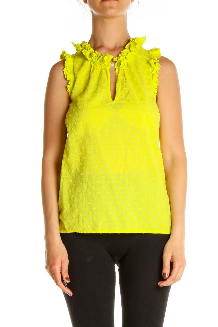 Yellow Textured Blouse