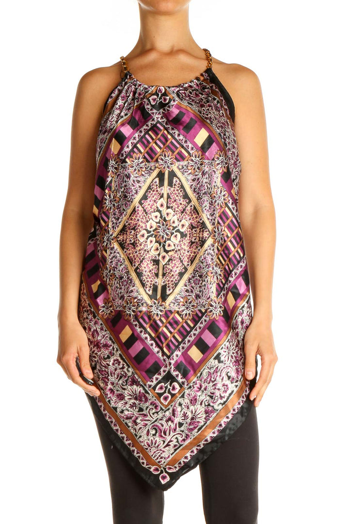 Pink Printed Bohemian Top