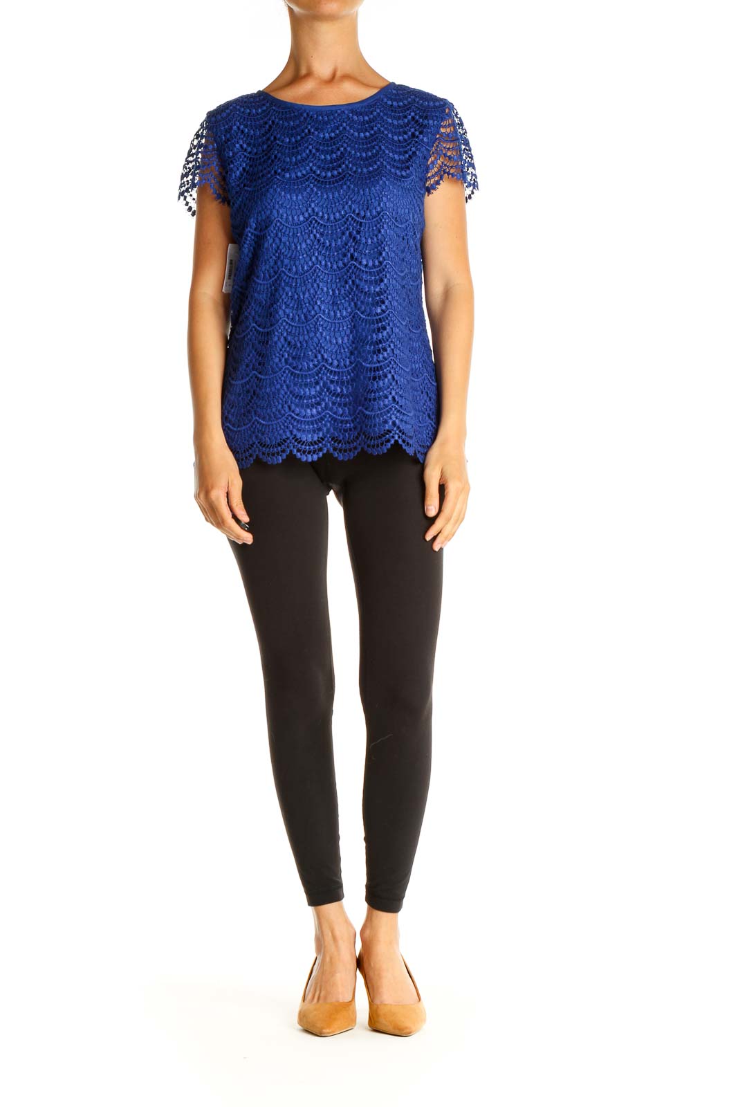 Blue Lace All Day Wear Blouse