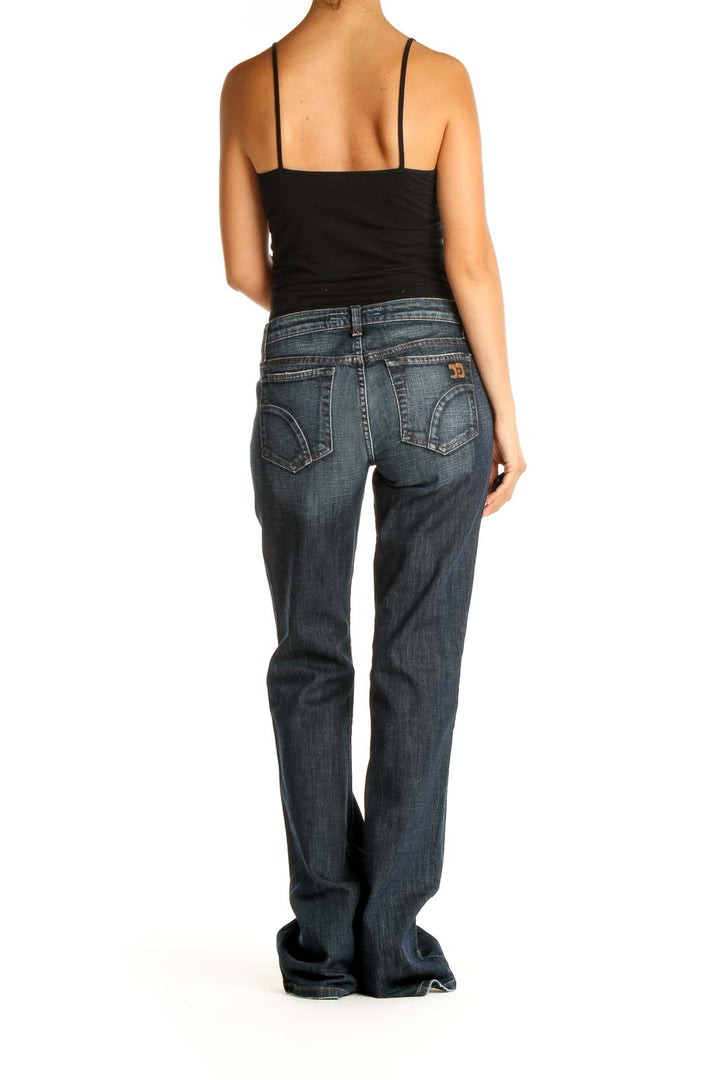 Blue Straight Leg Jeans