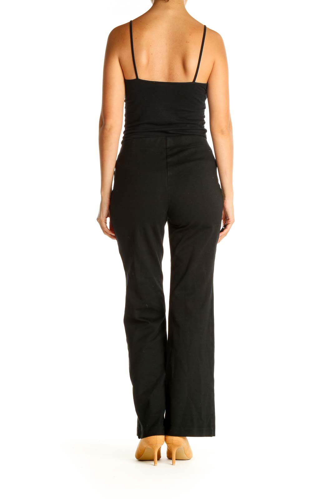 Black Solid All Day Wear Trousers