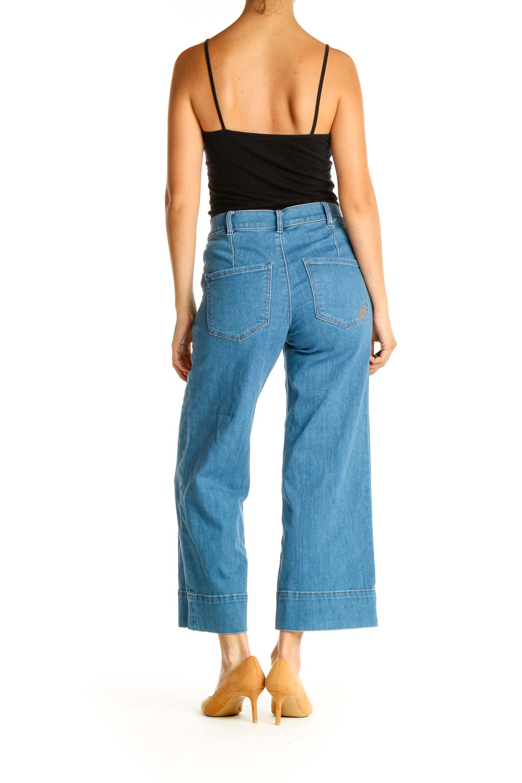 Blue Wide Leg Jeans