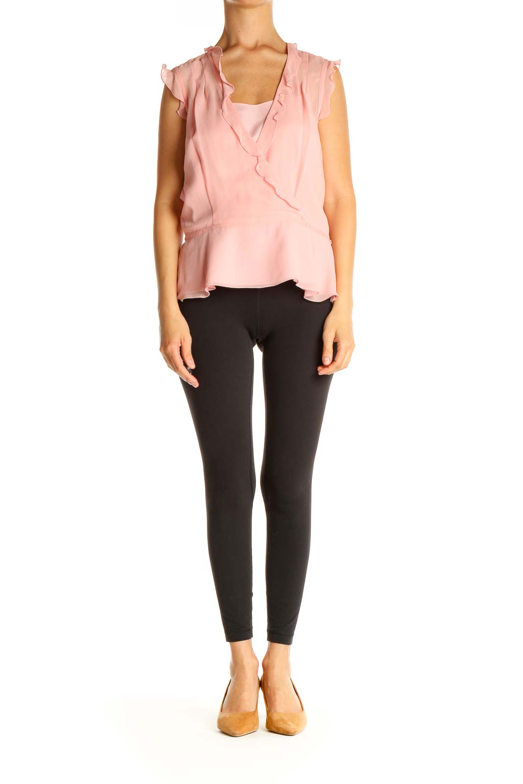 Pink Solid All Day Wear Blouse