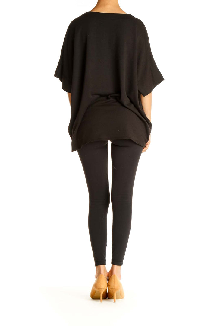 Black Solid All Day Wear Blouse