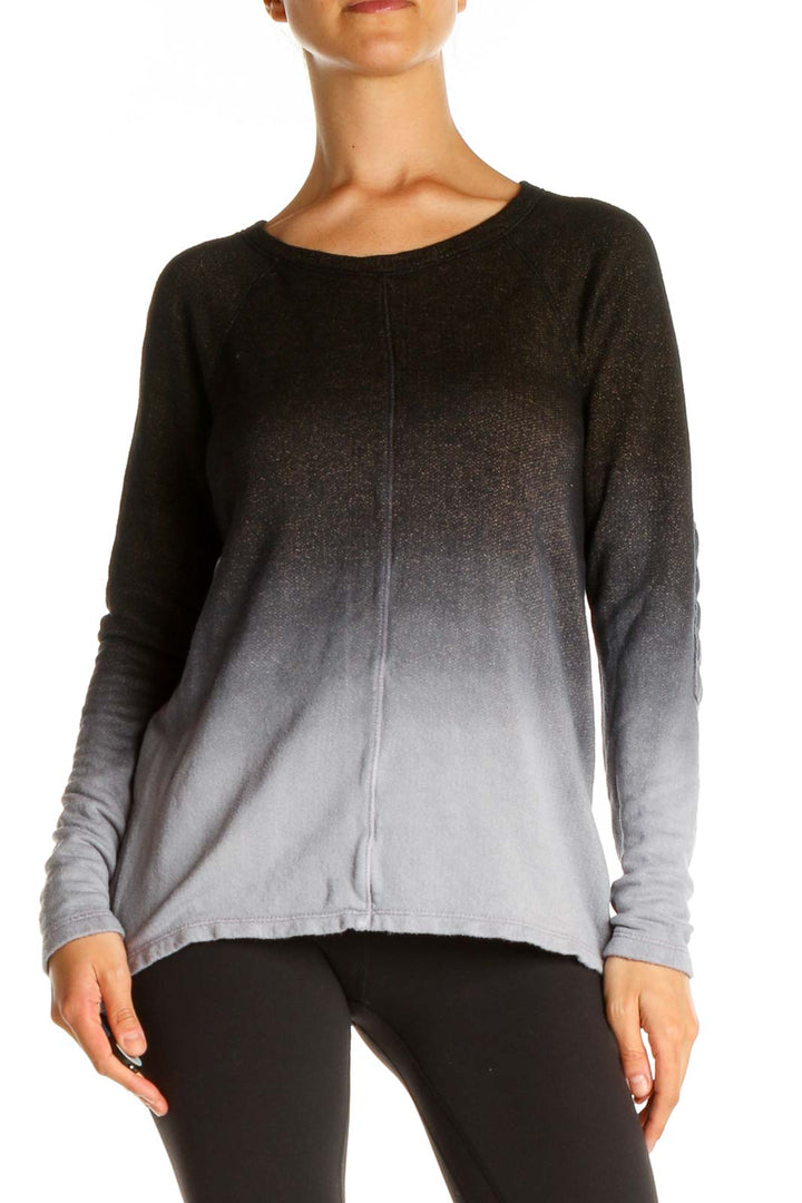 Gray Solid Classic Sweater