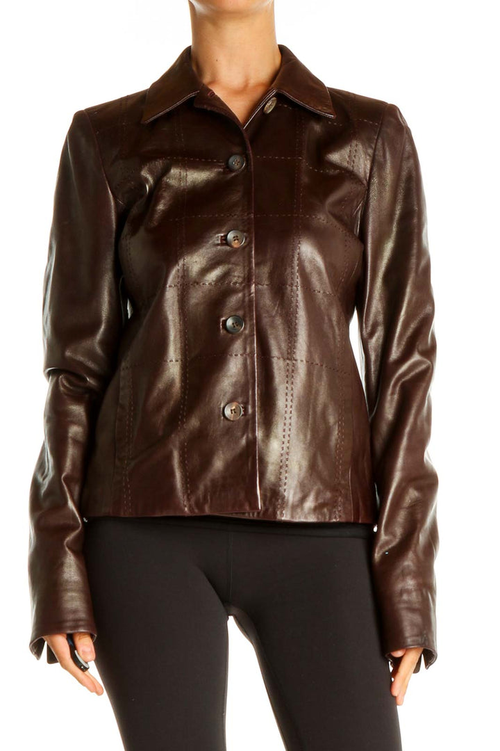 Brown Motorcycle Jacket