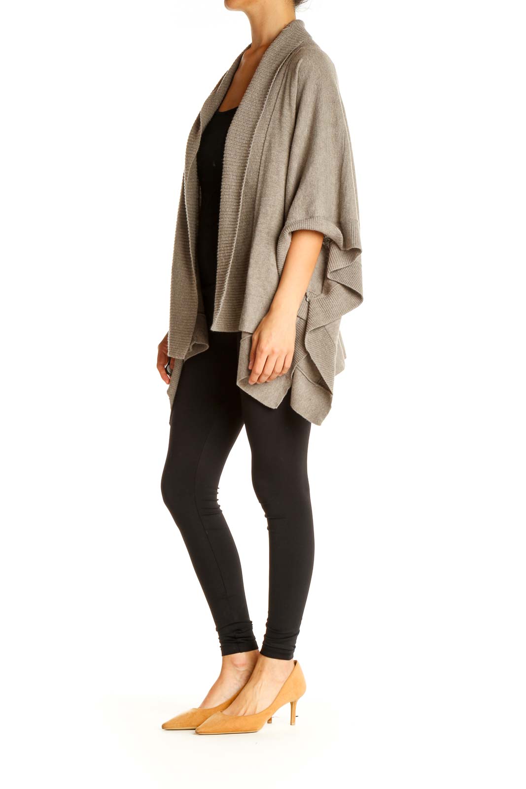 Beige Shrug Cardigan