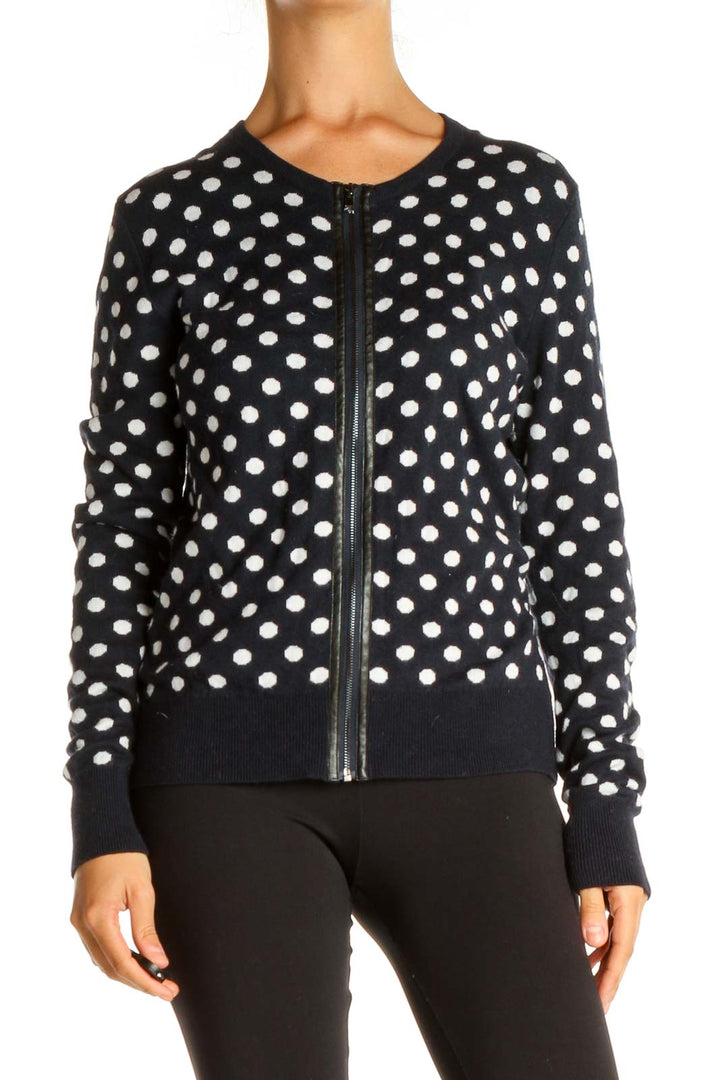 Blue Polka Dot All Day Wear Sweater