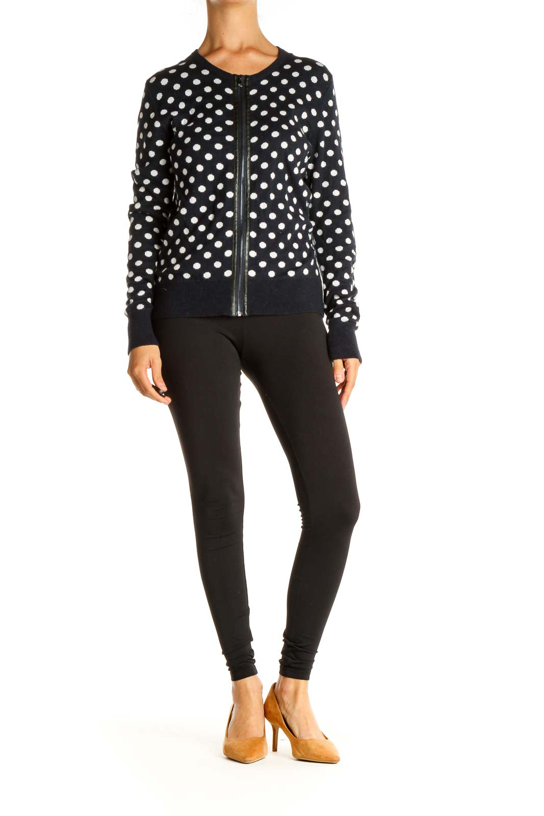 Blue Polka Dot All Day Wear Sweater