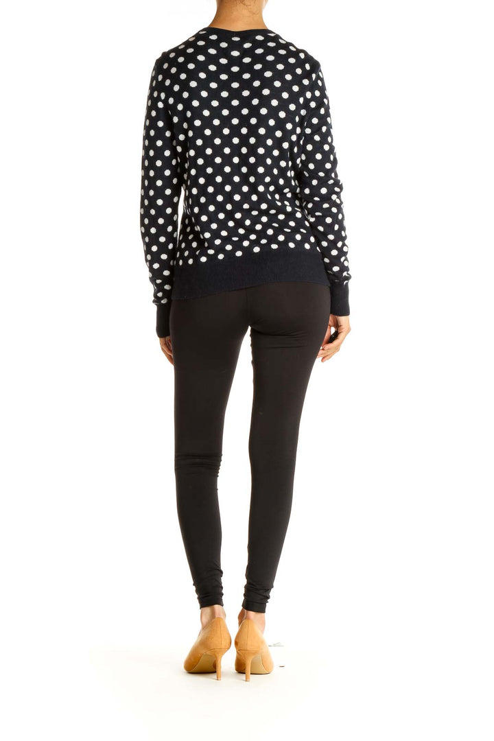 Blue Polka Dot All Day Wear Sweater