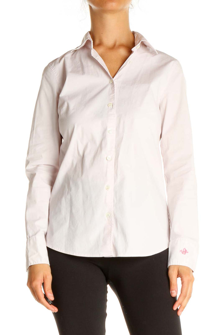 Pink Solid Formal Shirt