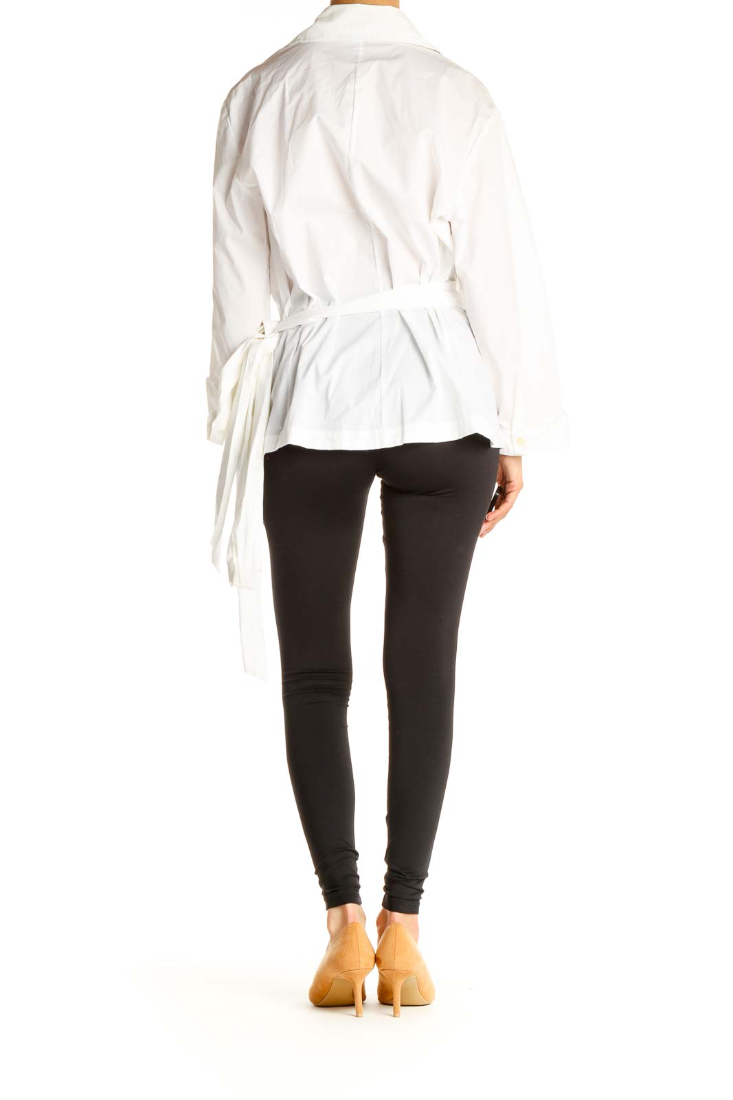 White Solid All Day Wear Blouse