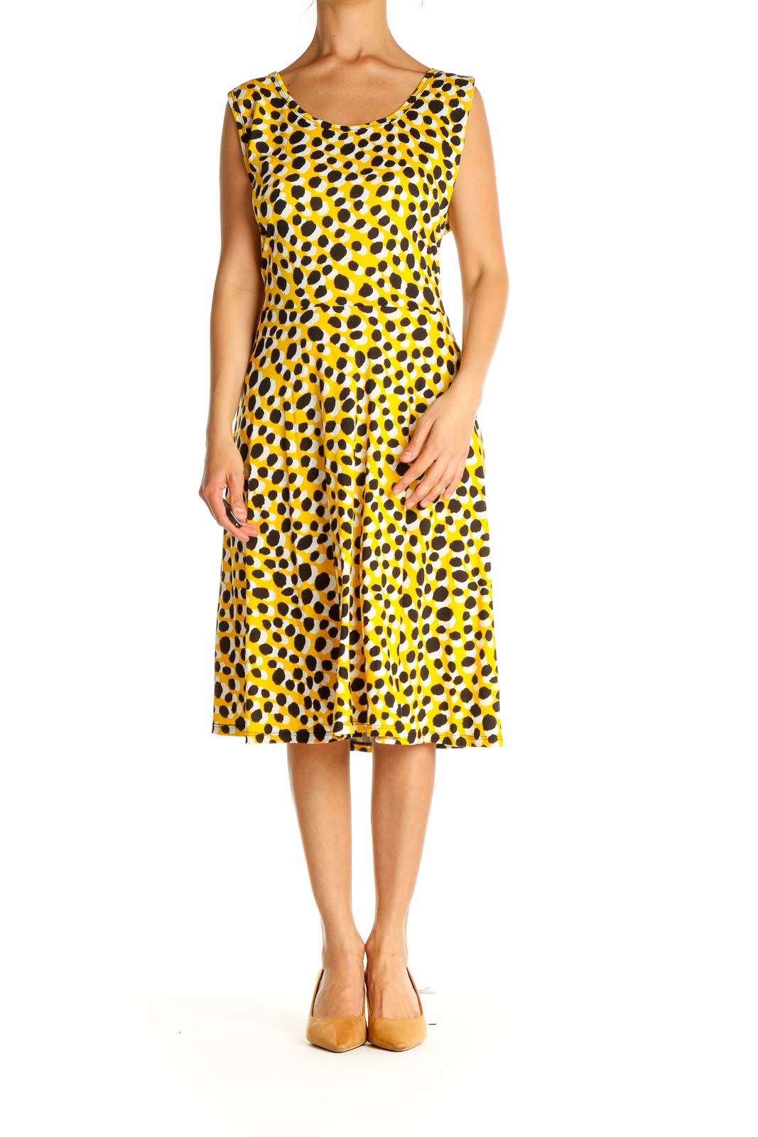 Yellow Day Fit & Flare Dress