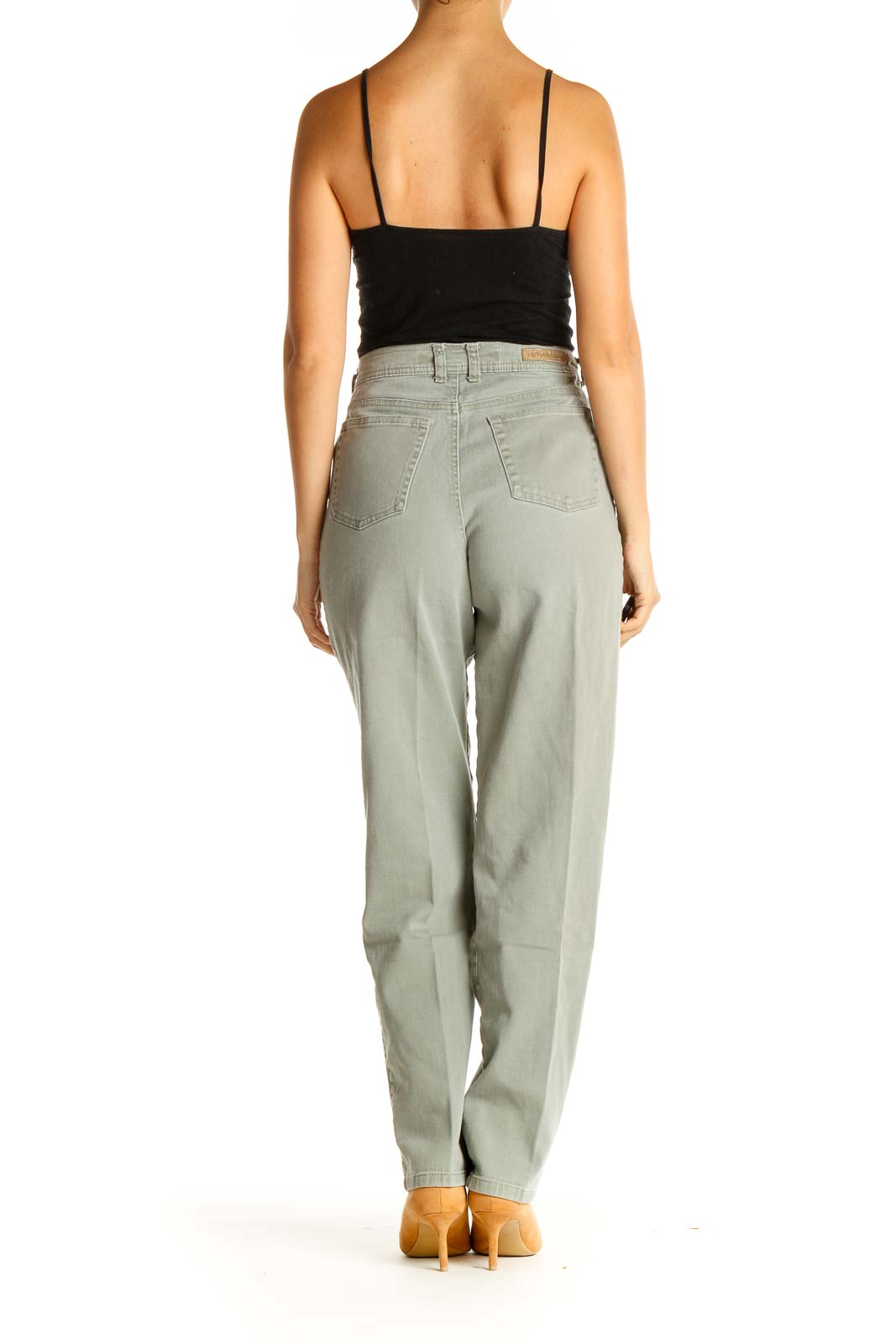 Gray Casual Cargos Pants