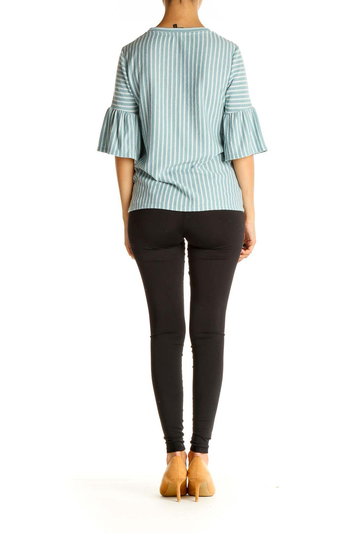 Blue Striped All Day Wear Blouse