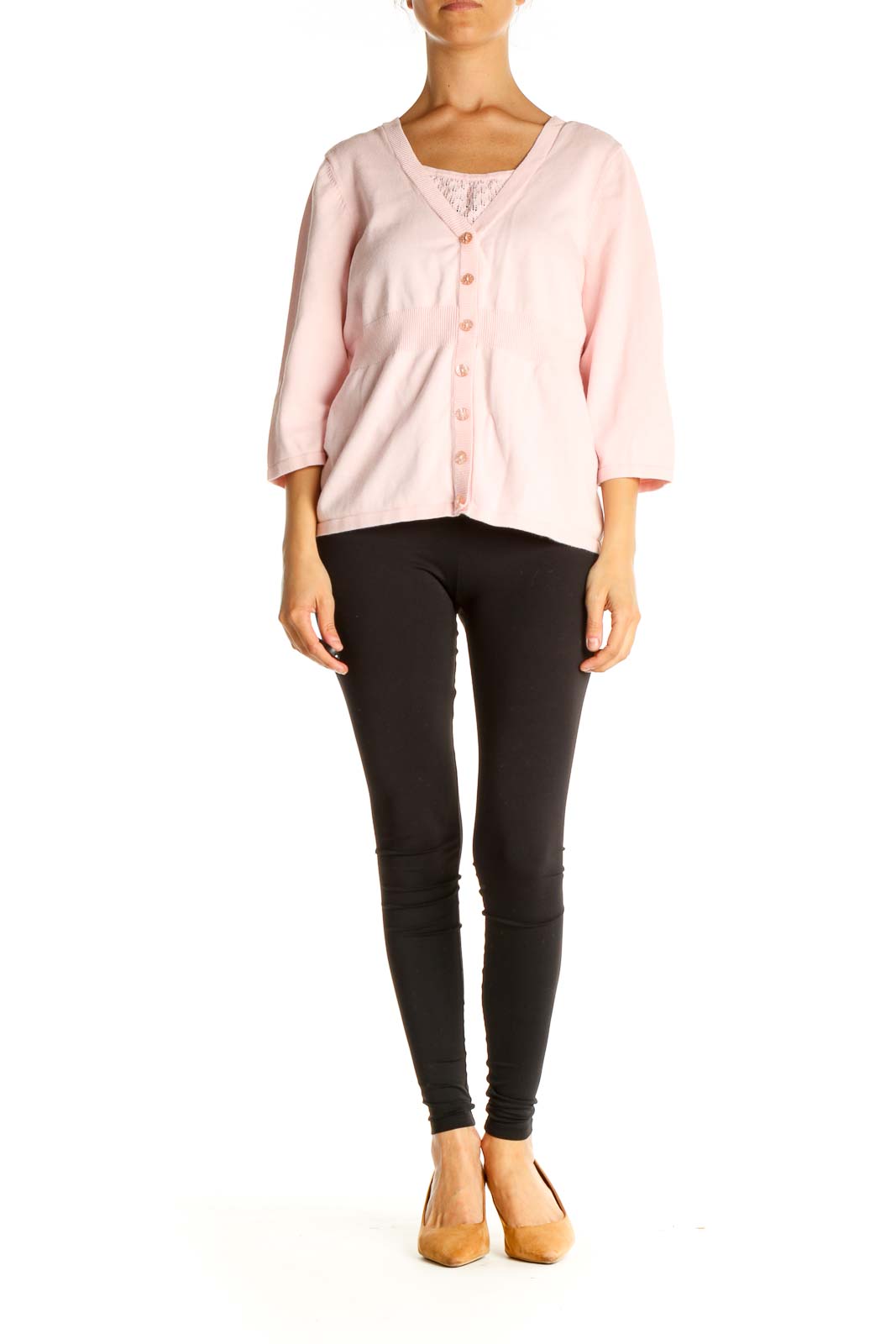 Pink Solid All Day Wear Blouse