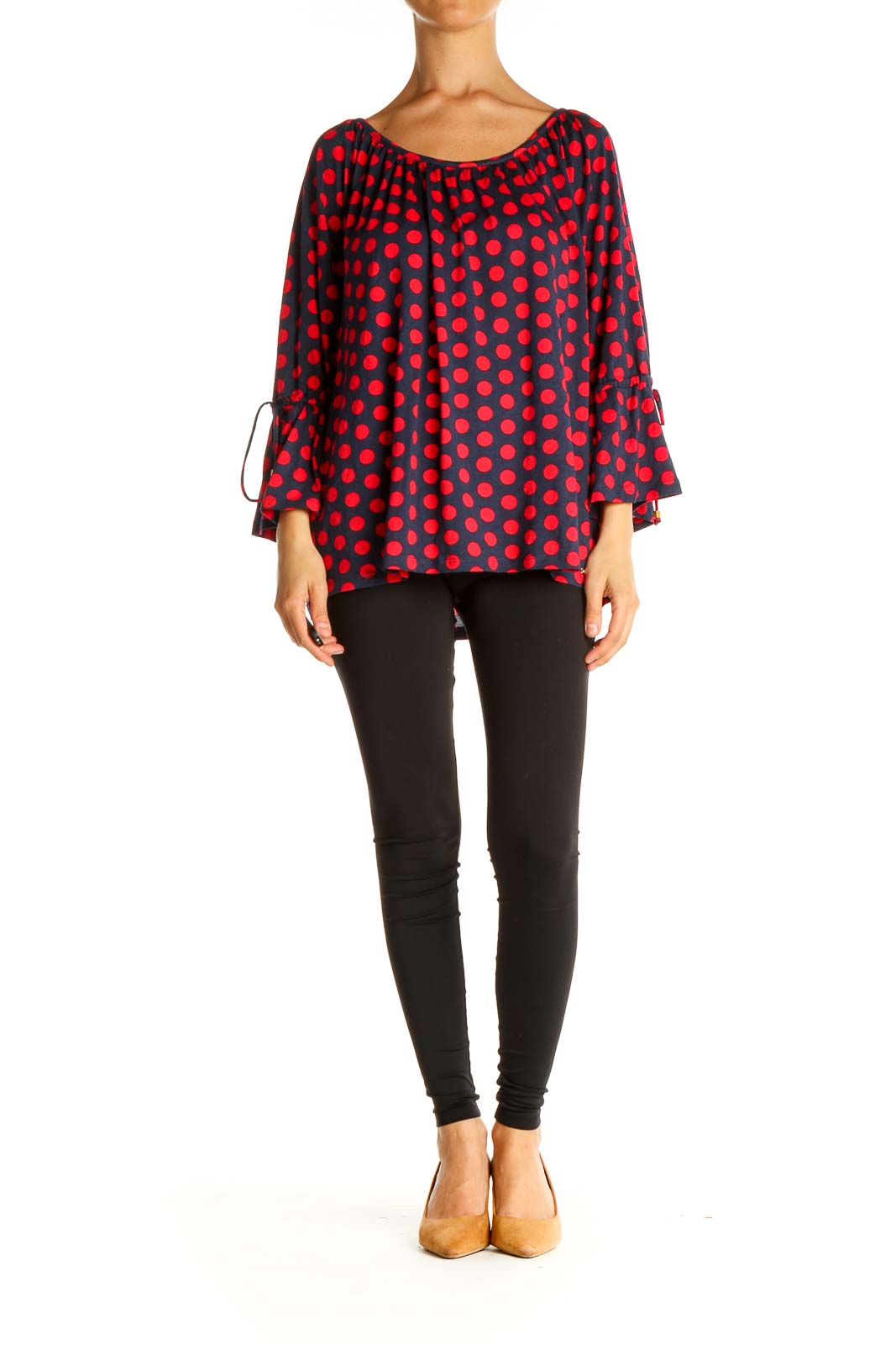 Red Polka Dot Brunch Blouse