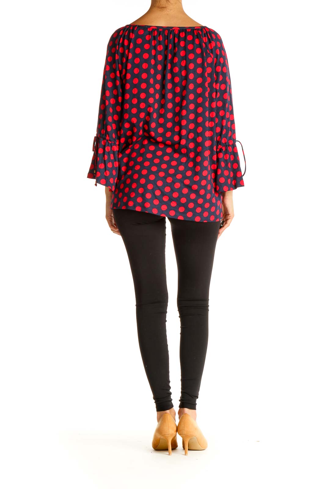 Red Polka Dot Brunch Blouse