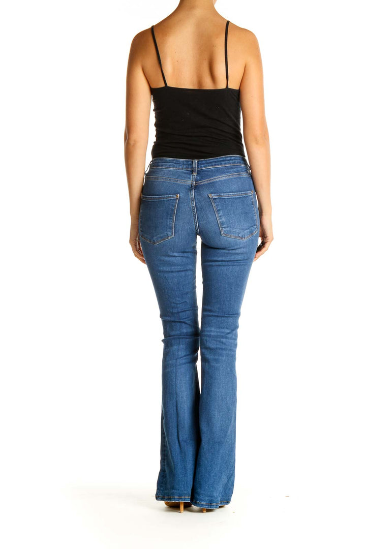 Blue Bootcut Jeans