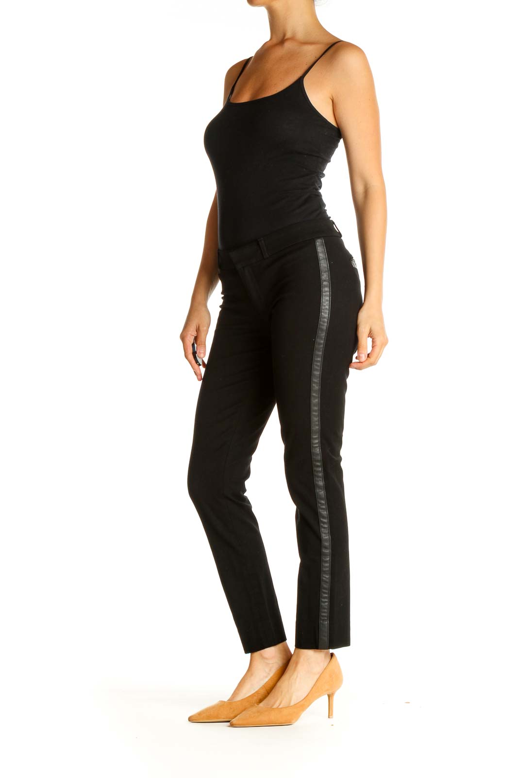 Black Solid All Day Wear Trousers