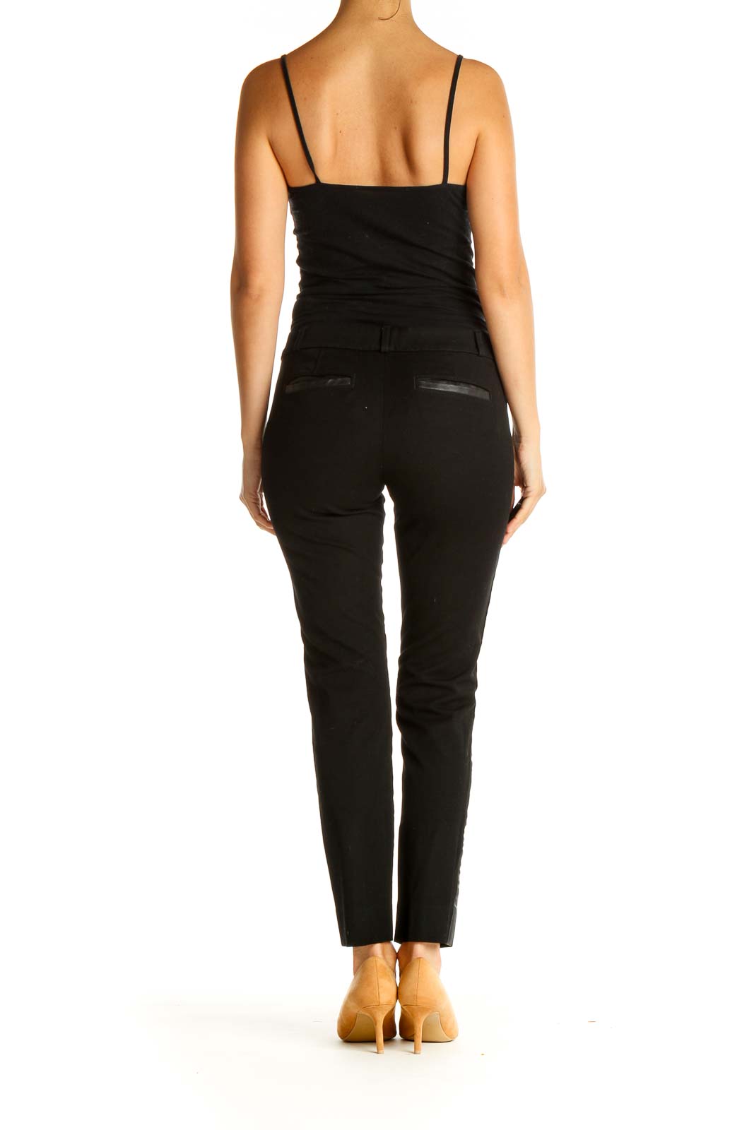 Black Solid All Day Wear Trousers