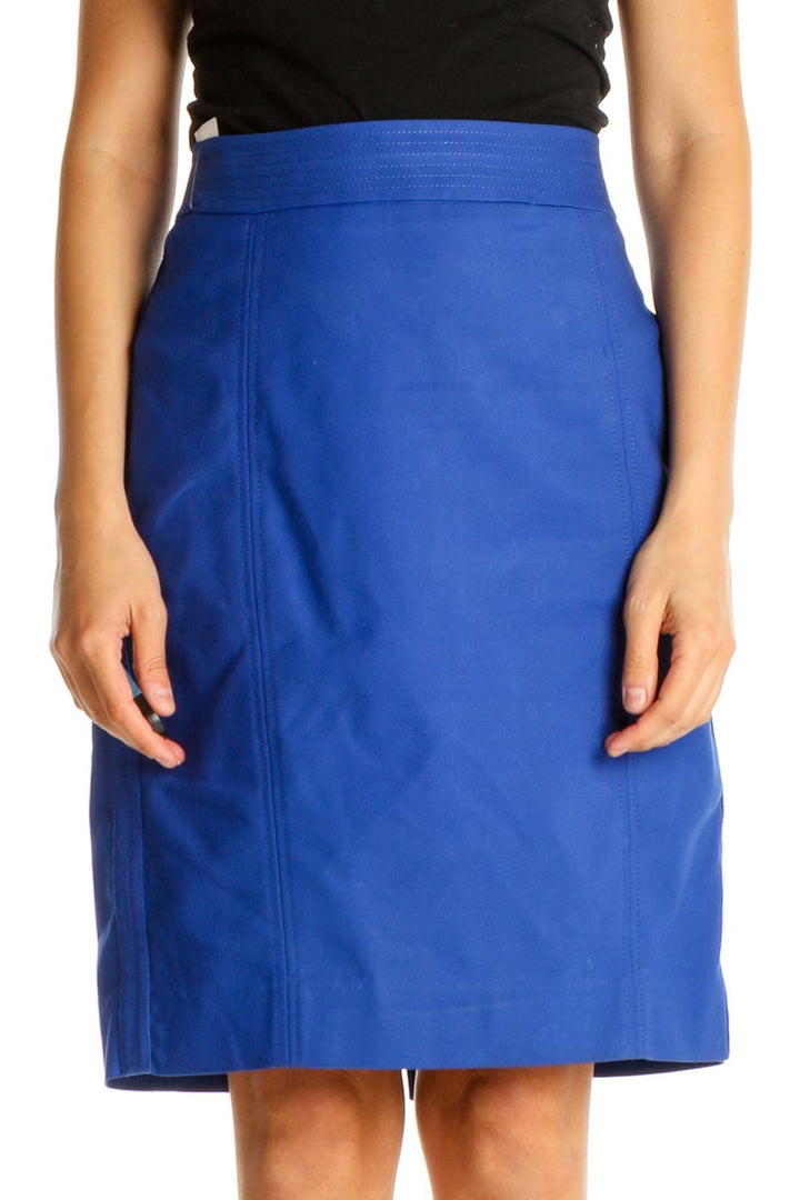 Blue Brunch Pencil Skirt