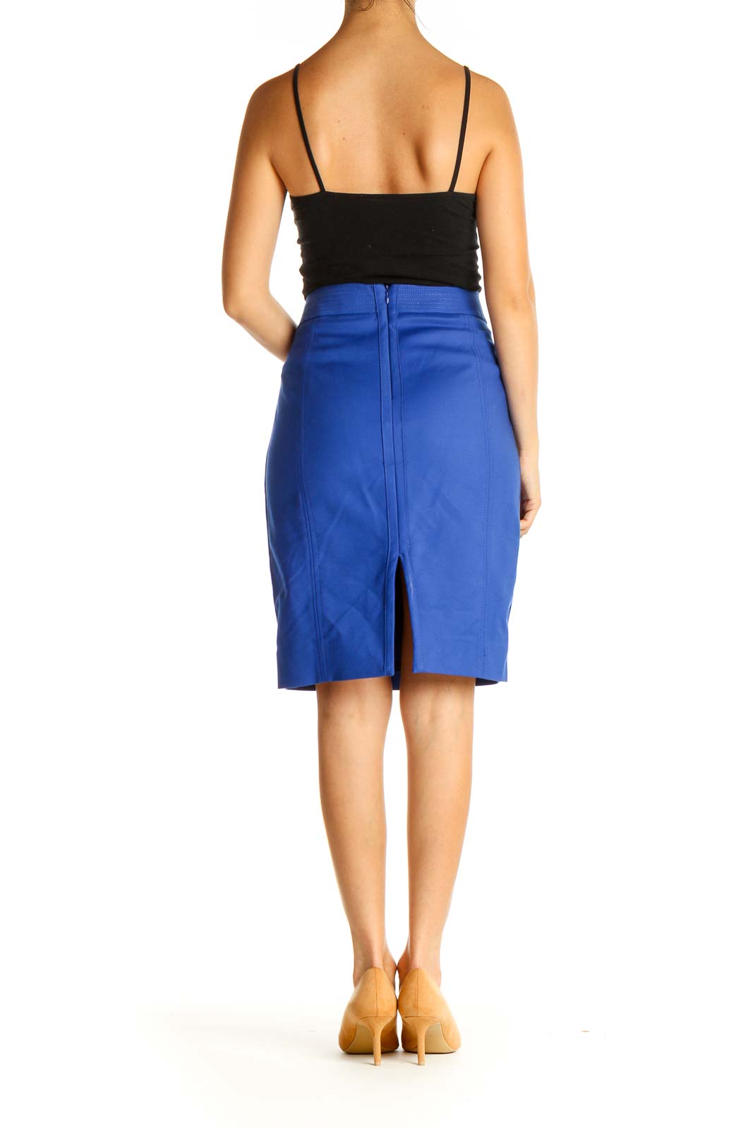 Blue Brunch Pencil Skirt