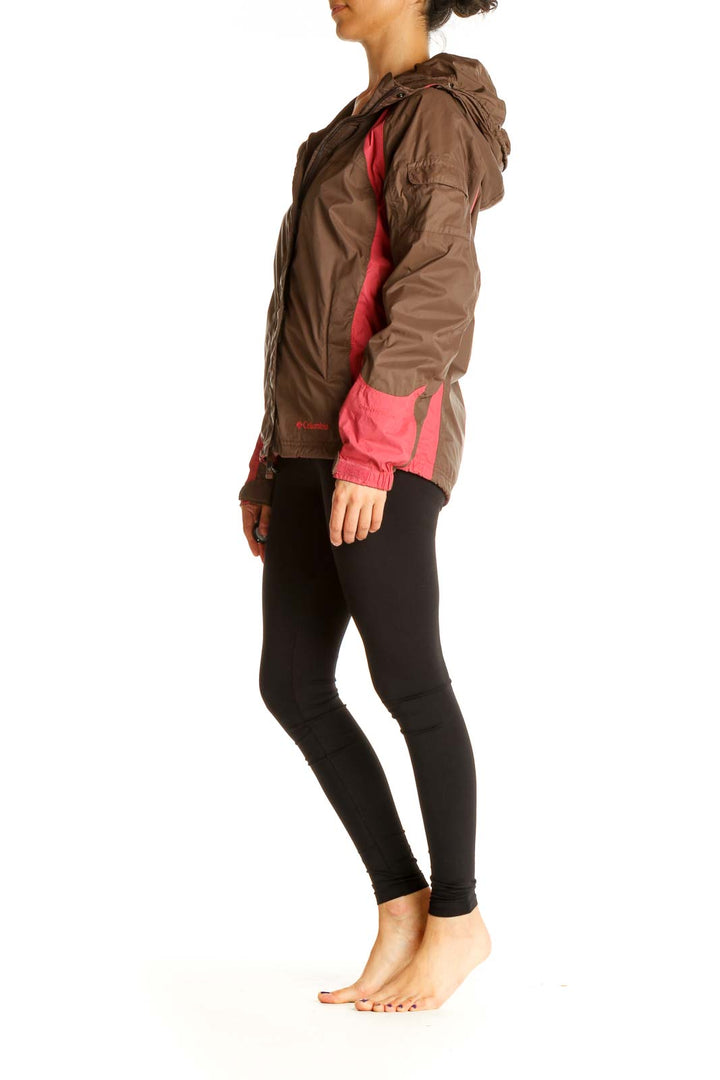 Brown Windbreaker Jacket