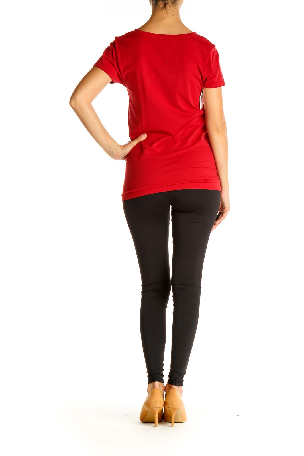 Red Solid All Day Wear T-Shirt