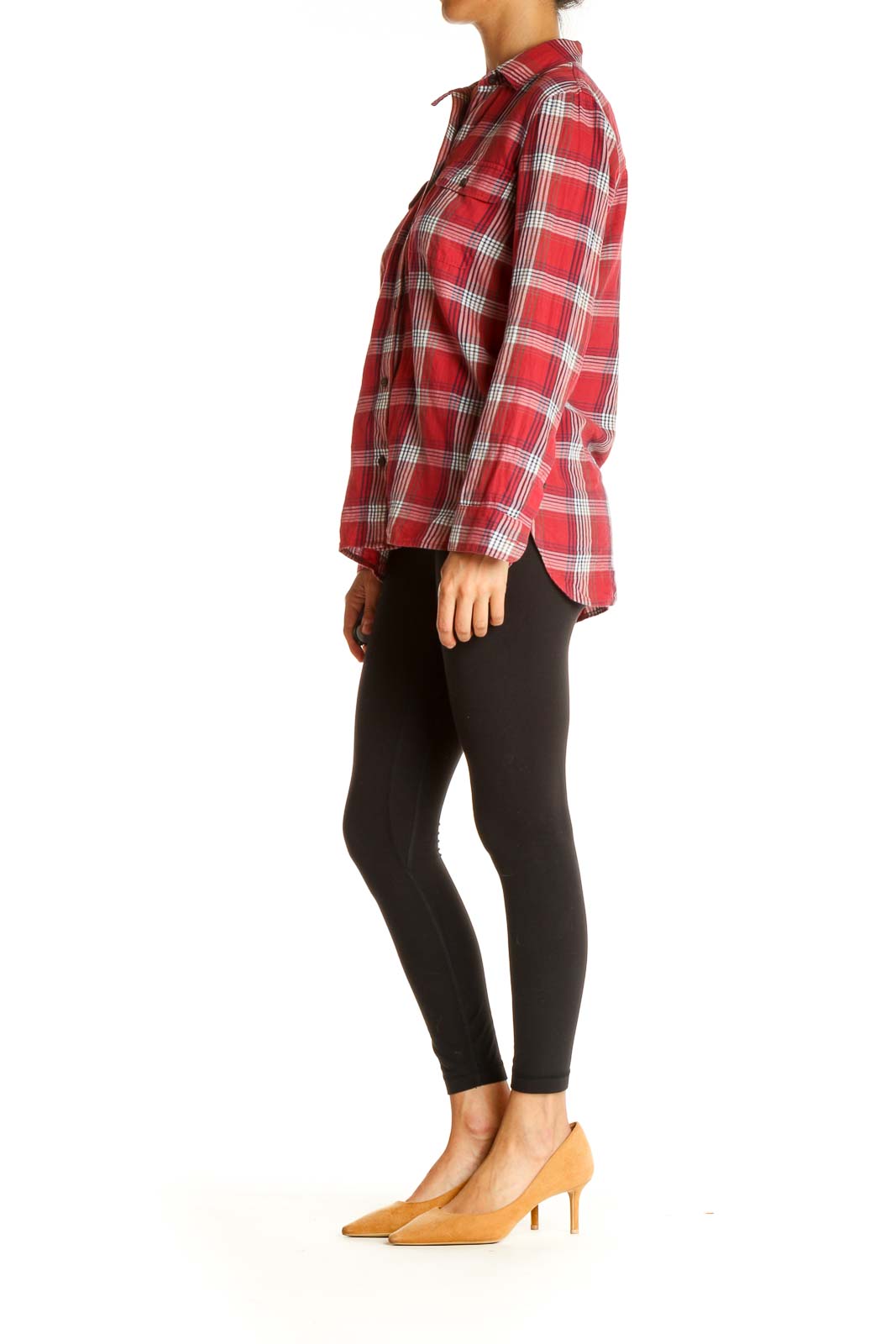 Red Checkered Casual Shirt