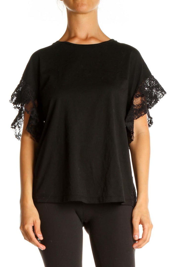 Black Lace Brunch T-Shirt