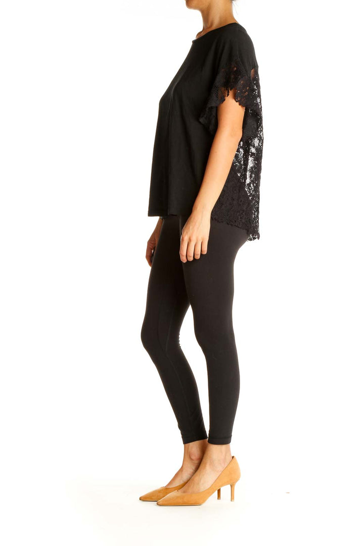 Black Lace Brunch T-Shirt