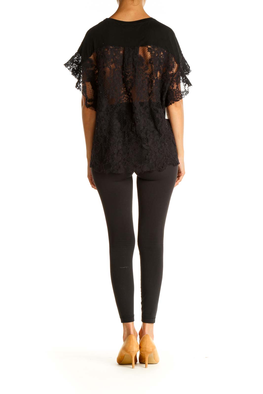 Black Lace Brunch T-Shirt