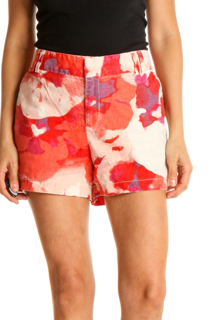 Pink Tie And Dye Brunch Shorts