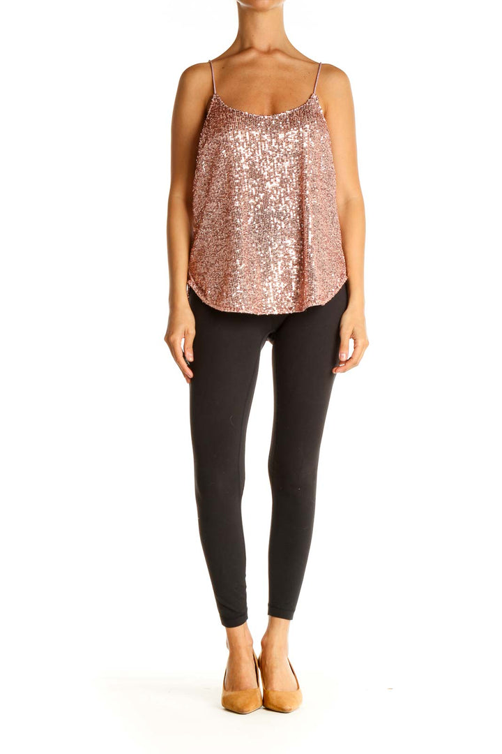 Pink Sequin Chic Top