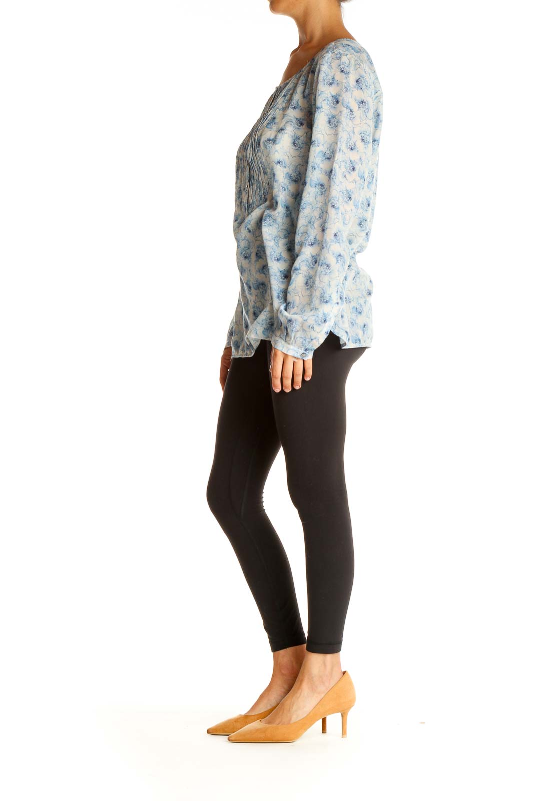 Blue Printed All Day Wear Blouse