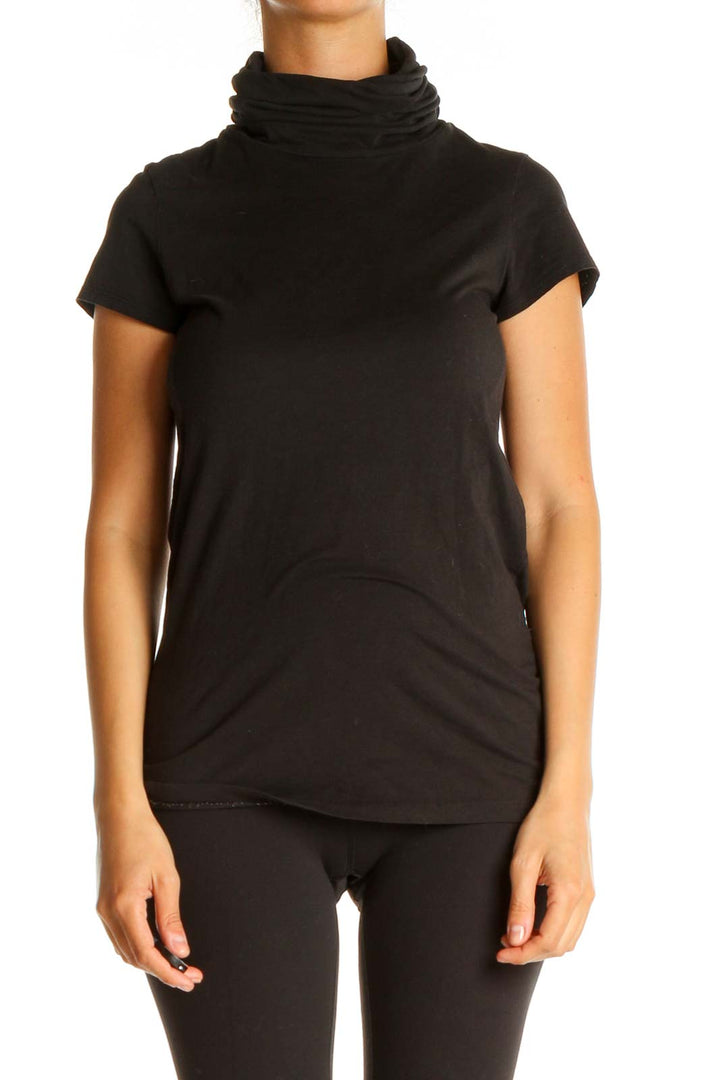 Black Solid All Day Wear T-Shirt