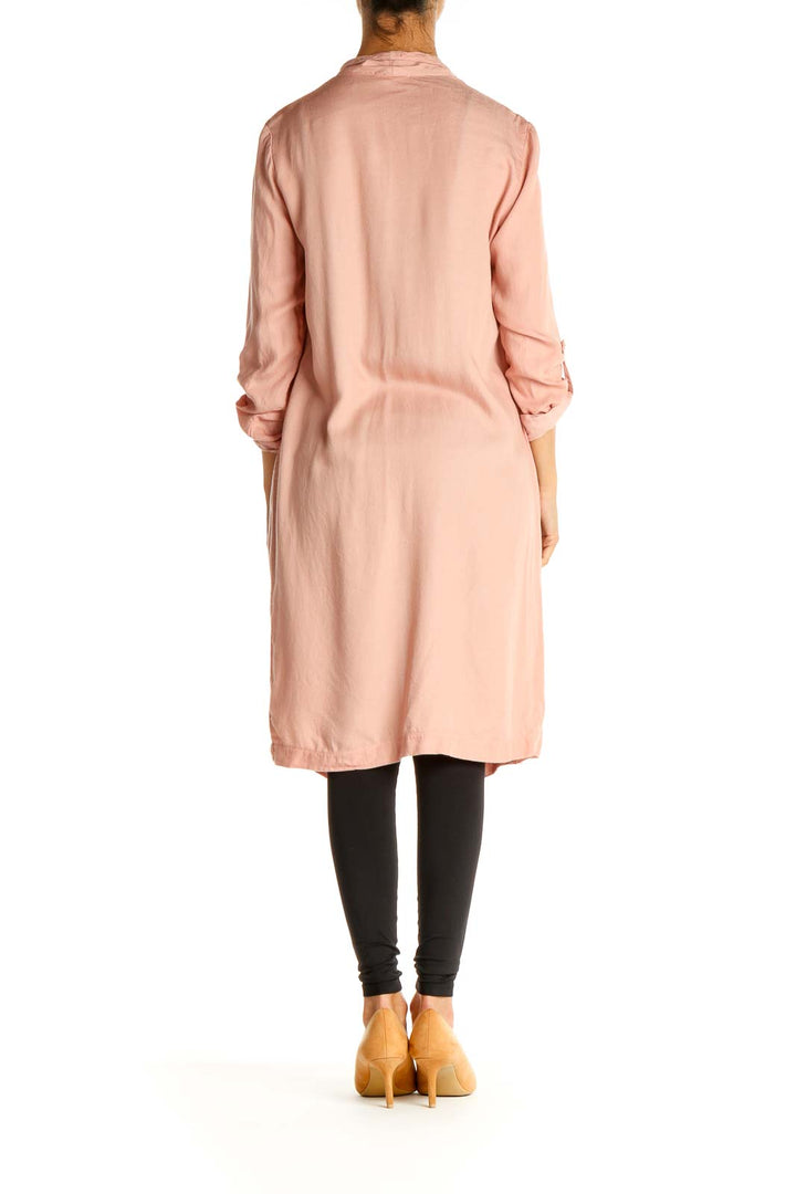 Pink Lightweight Long Jacket