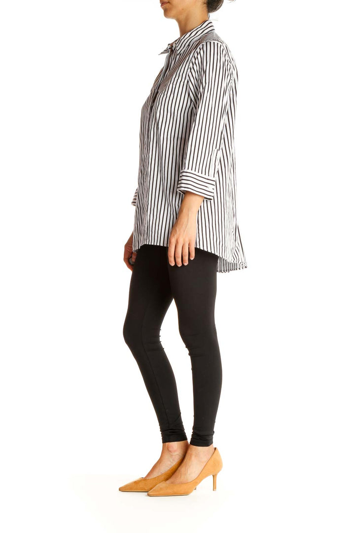 White Striped All Day Wear Shirt