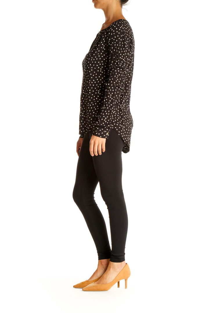 Black Heart Polka Dot All Day Wear Blouse