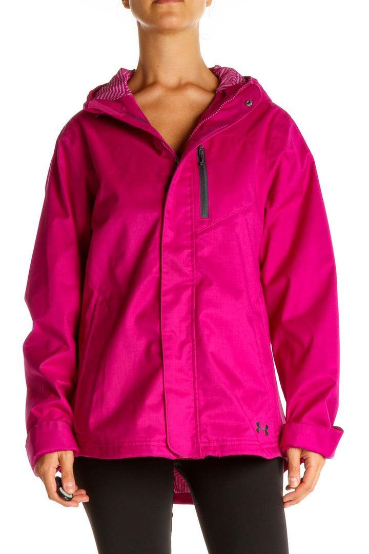 Pink Windbreaker Jacket