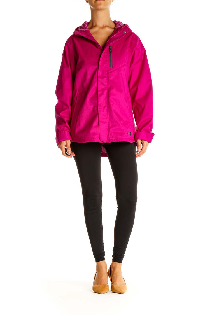 Pink Windbreaker Jacket