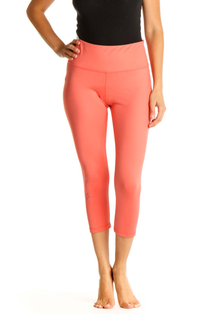 Pink Solid All Day Wear Leggings