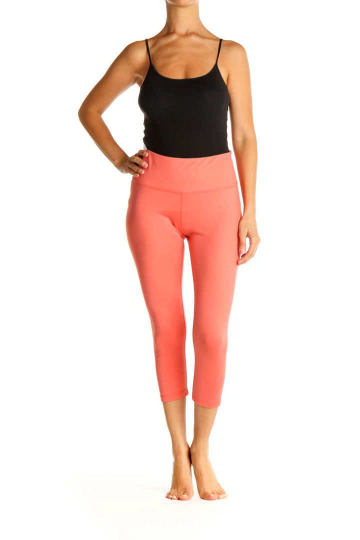 Pink Solid All Day Wear Leggings