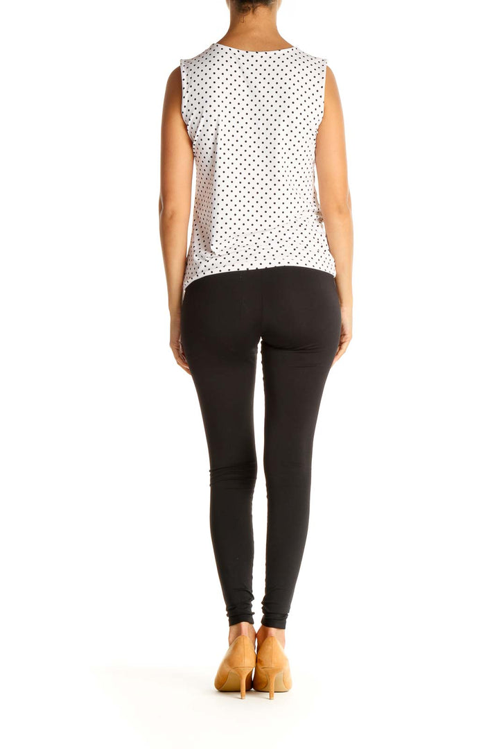 White Polka Dot All Day Wear Blouse