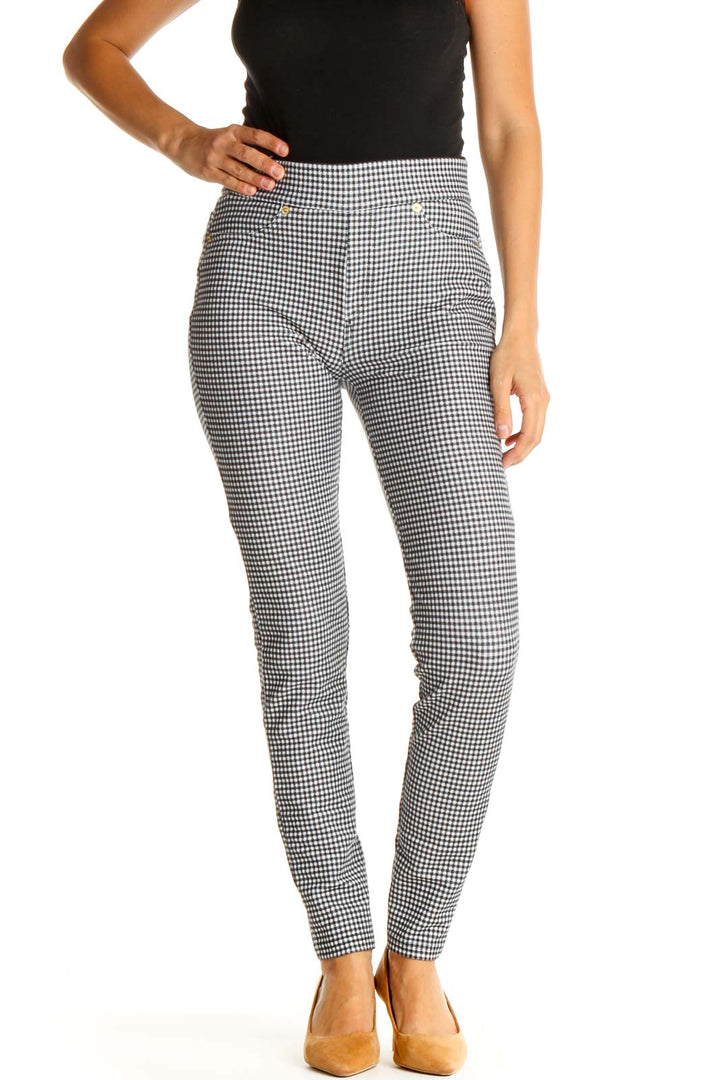 Gray Houndstooth All Day Wear Leggings