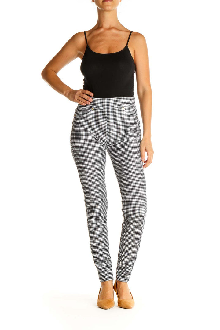 Gray Houndstooth All Day Wear Leggings