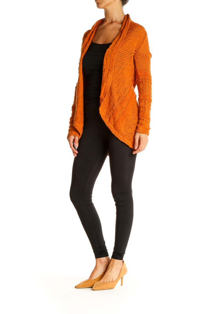 Orange All Day Wear Cardigan